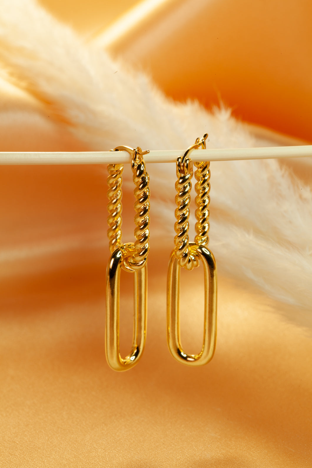 Double Texture  Earrings